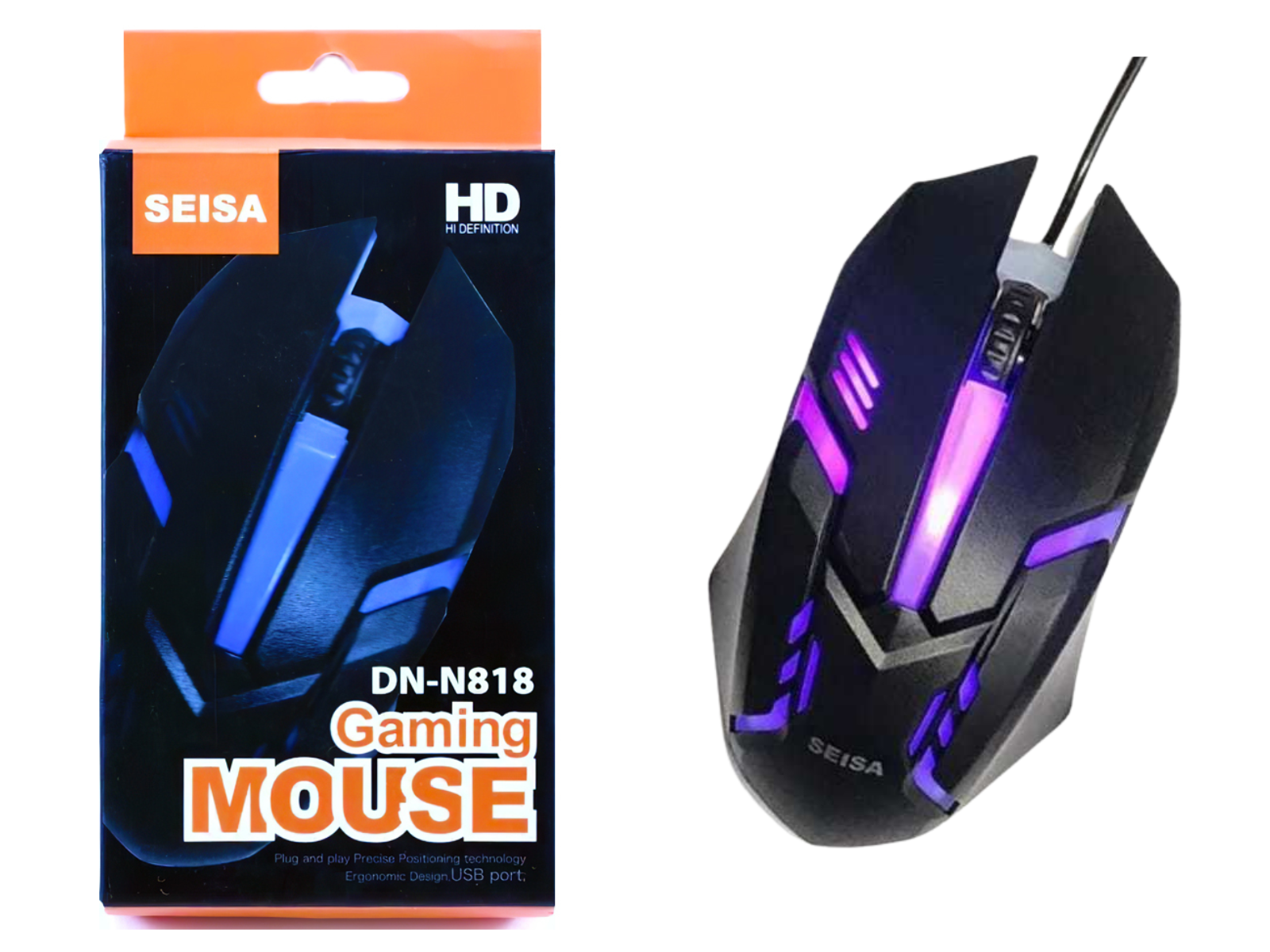 Mouse Retroiluminado Gamer Dn-N818